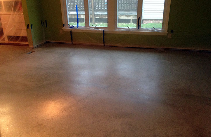 Concrete with Light Sheen Finish